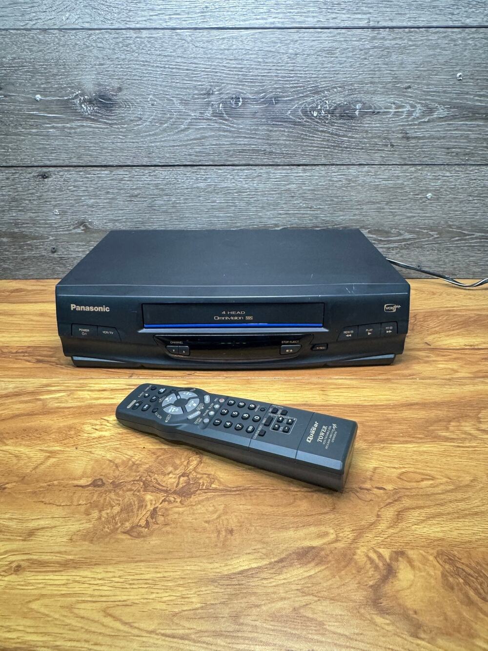 Panasonic PV-V4030S VCR Blue Line Hi-Fi Stereo Omnivision Remote Tested &Working